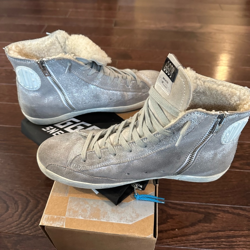 Golden Goose Francy- Great Neutral Hightop! Size 40 - Picture 5 of 11